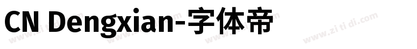 CN Dengxian字体转换